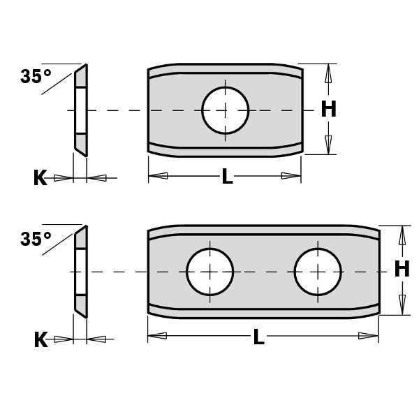 CMT 790.501.00 10-Pcs Standard Insert Knives - Ace Tool Group - CMT