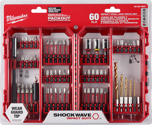 Milwaukee 48-32-4097 SHOCKWAVE Impact Duty Drill and Drive Set - 60PC - Ace Tool Group - Milwaukee