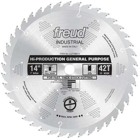 Freud Tools 14" High-Production General Purpose Blade - Ace Tool Group - Freud