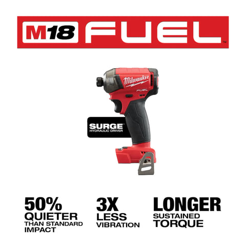 Milwaukee 2760-22 M18 FUEL SURGE 1/4" HEX HYDRAULIC DRIVER KIT - Ace Tool Group - Milwaukee