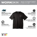 Milwaukee 414B-S WORKSKIN LIGHT SS SHIRT - BLACK S - Ace Tool Group - Milwaukee