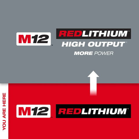 Milwaukee 48-11-2402 M12 REDLITHIUM XC 3.0Ah High Capacity Battery Pack