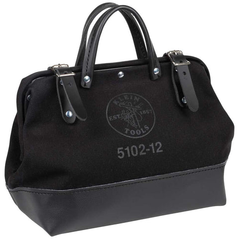 Klein 510212BLK Tool Bag, Black Canvas, 12-Inch - Ace Tool Group - Klein