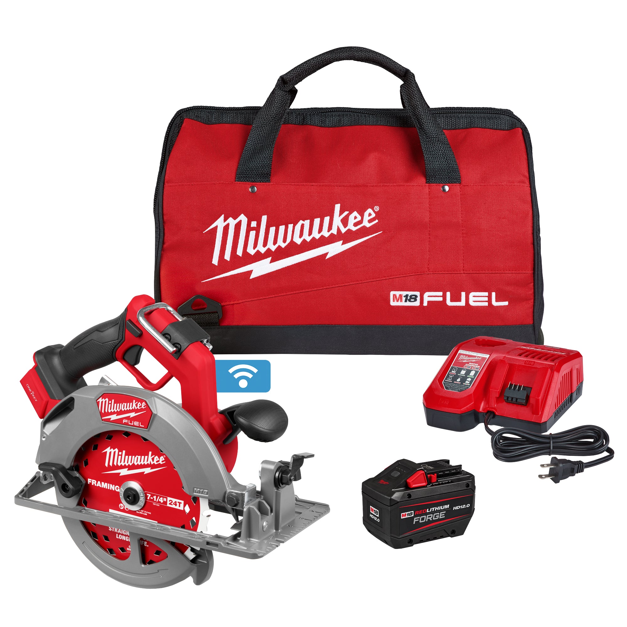 Milwaukee 2835-21HD M18 FUEL™ 7-1/4" Circular Saw w/ ONE-KEY™ Kit