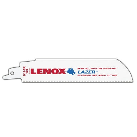 Lenox Lazer Metal Cutting Reciprocating Saw Blade Bi-Metal 6-Inch 14 Tpi 5/Pk - Ace Tool Group - Lenox