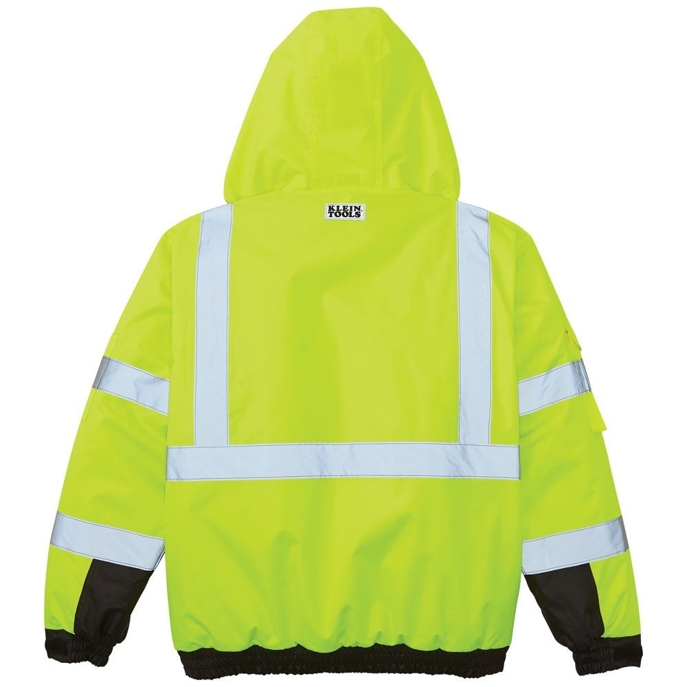 Klein Tools 60364 High-Visibility Bomber Jacket, L - Ace Tool Group - Klein