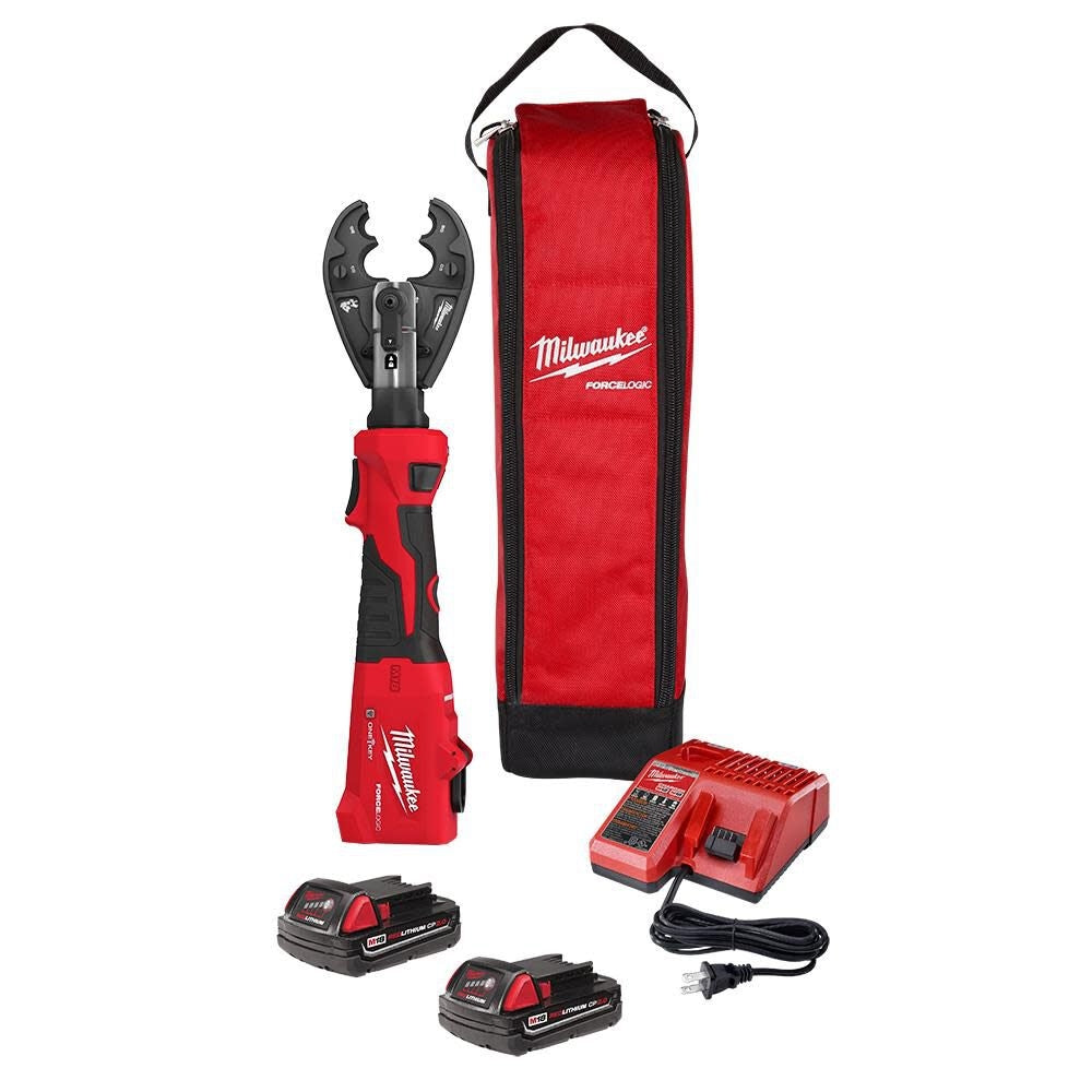 Milwaukee 2978-22BG M18 FORCE LOGIC 6T Linear Utility Crimper Kit w/ BG-D3 Jaw - Ace Tool Group - Milwaukee