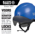 Klein VISORGRAY Safety Helmet Visor, Gray Tinted - Ace Tool Group - Klein