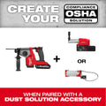 M18 FUEL 5/8" SDS Plus Rotary Hammer w/ Dust Extractor Kit - Ace Tool Group - Milwaukee