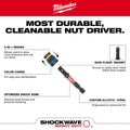 Milwaukee SHOCKWAVE Impact Duty5/16" and 3/8" x 2-1/2" QUIK-CLEAR2-in-1 Magnetic Nut Driver BULK 25 - Ace Tool Group - Milwaukee