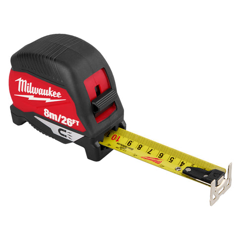 Milwaukee 48-22-1026M 8m/26ft Magnetic Tape Measure 6 Pack - Ace Tool Group - Milwaukee