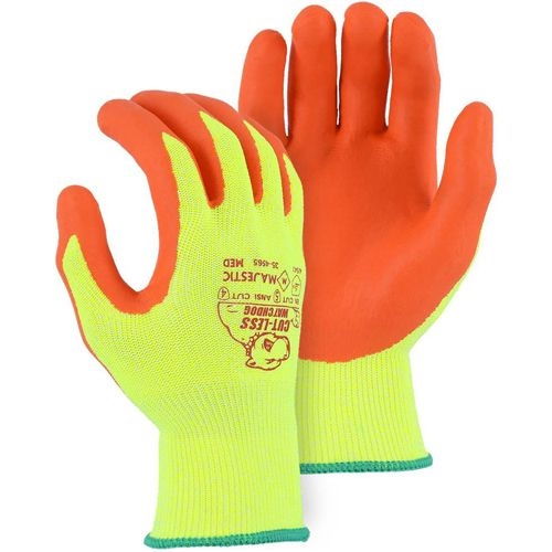 Majestic 35-4565 Cut-Less Watchdog Hi-Vis Gloves