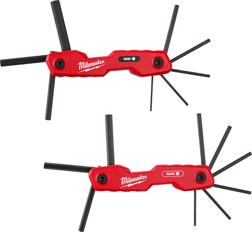 Milwaukee 48-22-2183 2PC 17-Key Folding Hex Key Sets - Ace Tool Group - Milwaukee
