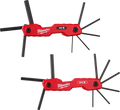Milwaukee 48-22-2183 2PC 17-Key Folding Hex Key Sets - Ace Tool Group - Milwaukee