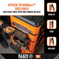 Klein Tools 54815MB MODboxâ¢ Parts Bin Rail Attachment - Ace Tool Group - Klein