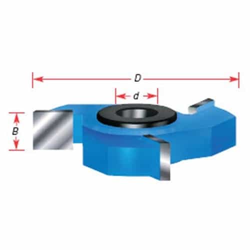 Amana Tool Sc673 1/4" Straight Cutter 3-3/8" Diameter - Ace Tool Group - Amana Tool