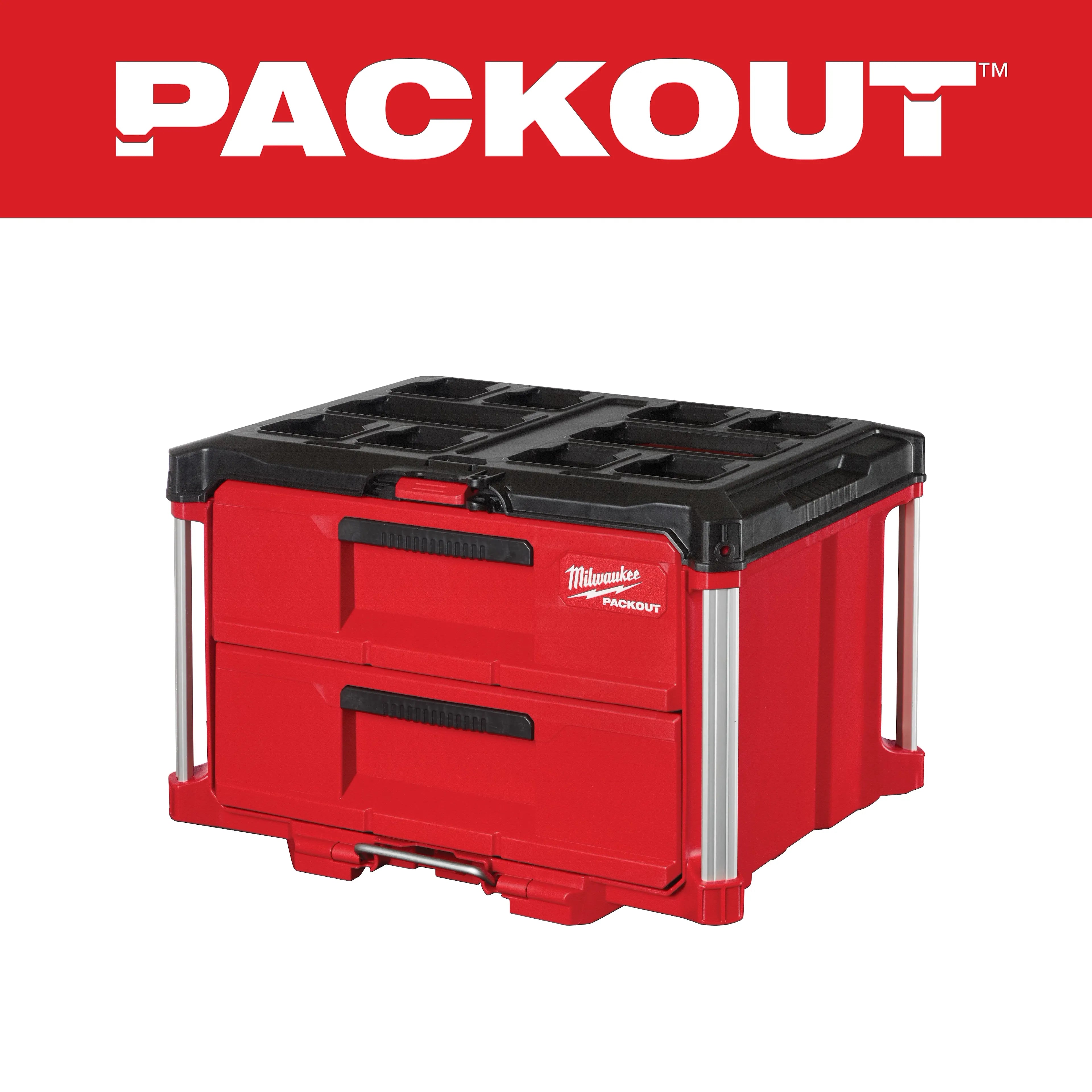 Milwaukee 48-22-8442 PACKOUT  2 Drawer Tool Box - Ace Tool Group - Milwaukee