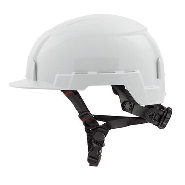 Milwaukee 48-73-1321 White Front Brim Helmet with BOLT - Class E - Ace Tool Group - Milwaukee