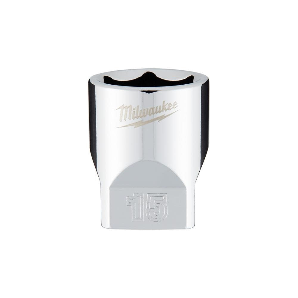Milwaukee 45-34-9041 1/4 in. Drive 15mm Metric 6-Point Socket - Ace Tool Group - Milwaukee