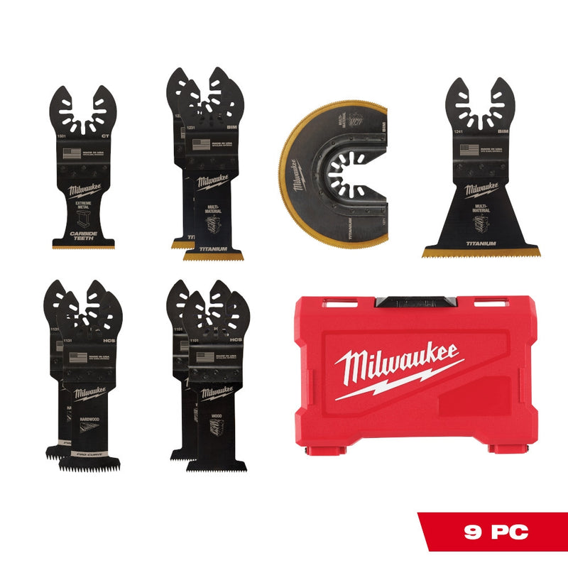 Milwaukee 49-10-9113 Milwaukee OPEN-LOK 9PC MULTI-TOOL BLADE KIT