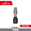 Milwaukee 48-32-4136 SHOCKWAVE Impact Torx T25 Insert Bits 25PK - Ace Tool Group - Milwaukee