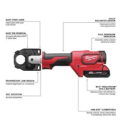 Milwaukee 2679-22 M18 FORCE LOGIC 600 MCM Crimper - Ace Tool Group - Milwaukee