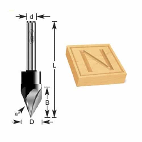 Timberline 180-22 Timberline V Groove Engraving - Ace Tool Group - Timberline