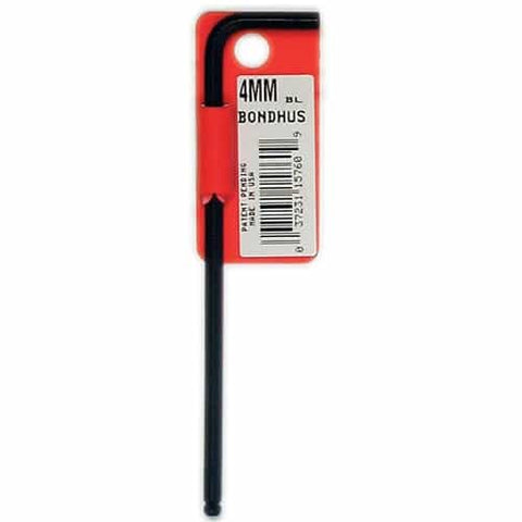 Bondhus 15760 Balldriver L-Wrench Singles, Metric.  4Mm Size, - Ace Tool Group - Bondhus