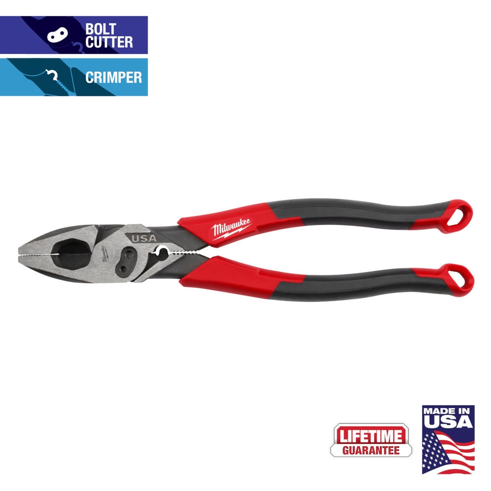 Milwaukee MT550C 9" Lineman's Comfort Grip Pliers - Ace Tool Group - Milwaukee