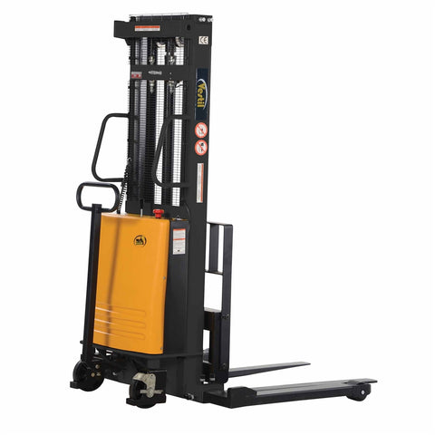 Vestil SL-118-AA Adjustable Stacker W/Powered Lift 118 In - Ace Tool Group - Vestil