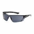PIP 250-32-0021 Recon Eyewear, Gray Polycarbonate Lens, Anti-Scratch And Anti-Fog, Rimless, Gloss Black Temples W/ Non-Slip Pads, Soft Nosepiece, 9 -12 Pack - Ace Tool Group - Protective Industrial Products