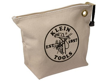 Klein Tools 5539NAT Canvas Zipper Bag- Consumables, Natural - Ace Tool Group - Klein
