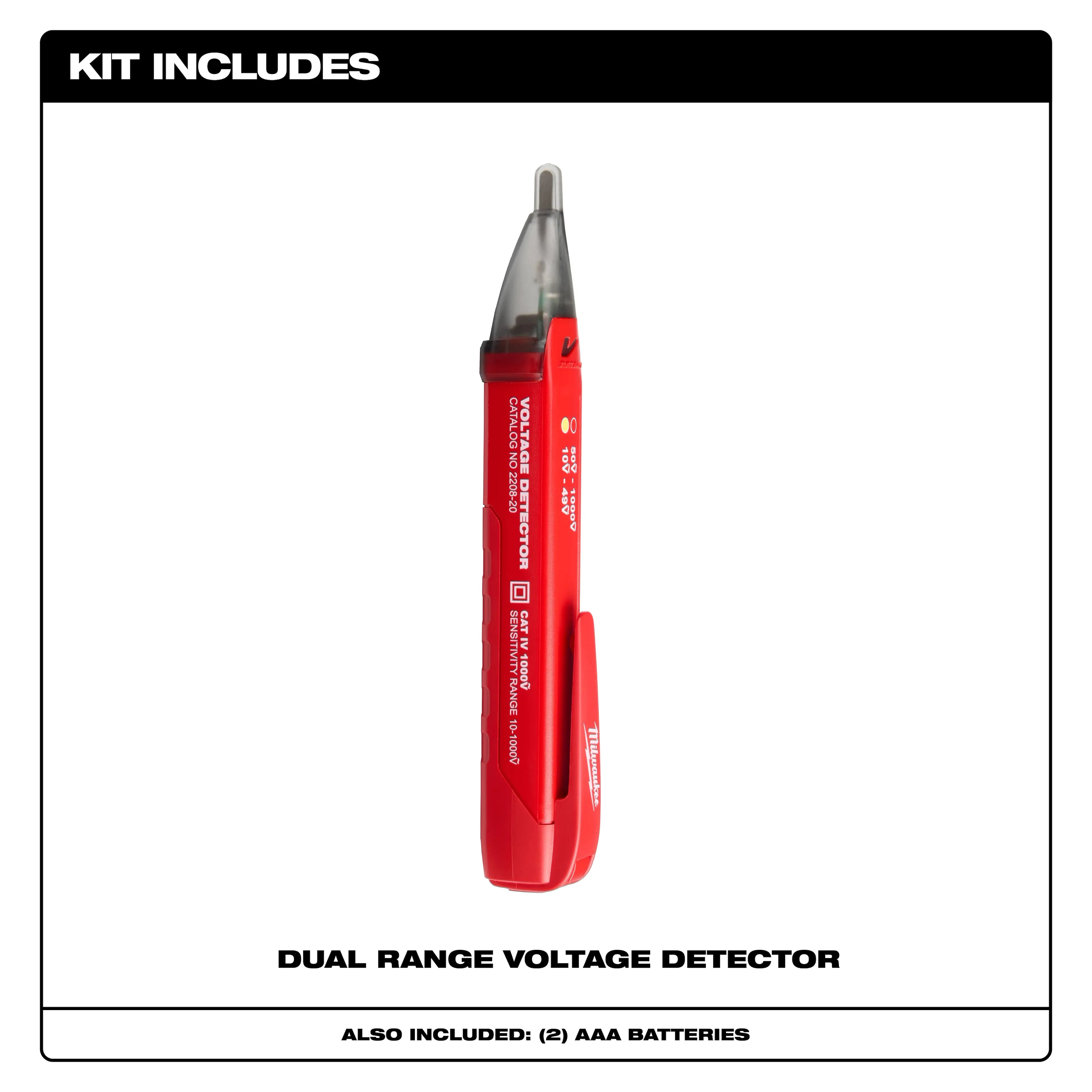 Milwaukee 3202-20 Voltage Detector w/ LED - Ace Tool Group - Milwaukee