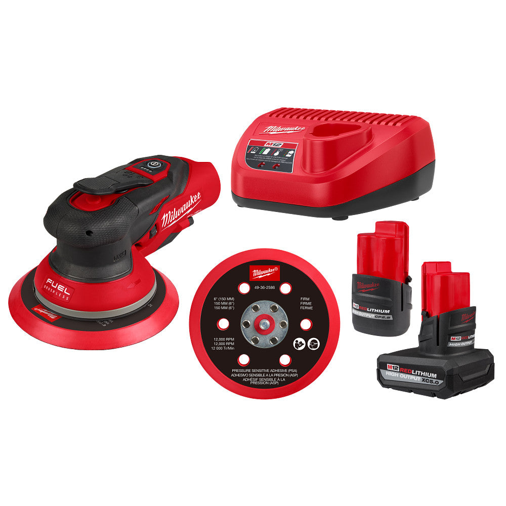 M12 FUEL 6in RO Sander Kit 3/16