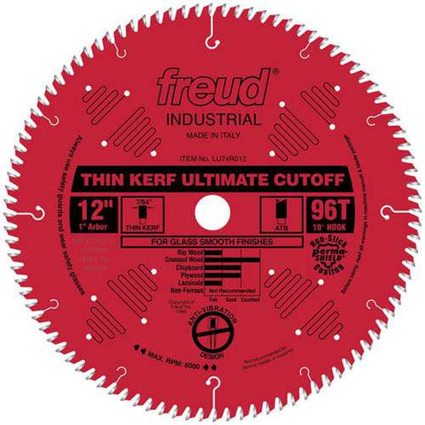 Freud Tools 12" Thin Kerf Ultimate High Production Cut-Off Saw Blade - Ace Tool Group - Freud