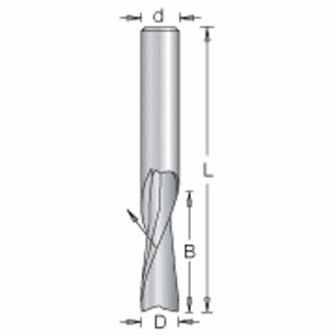 Amana Tool 46248 Sc Upspiral Wood 1/4X1X2-1/2 Router Bit - Ace Tool Group - Amana Tool