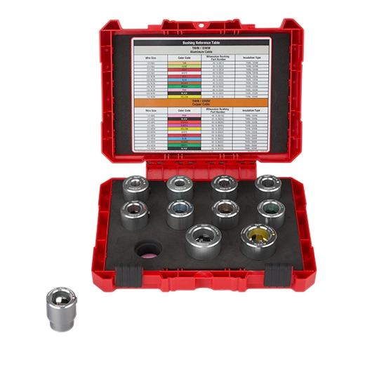 Milwaukee 49-16-BKITA 1/0 AWG -  750 MCM Al THHN / XHHW Bushing Kit - Ace Tool Group - Milwaukee