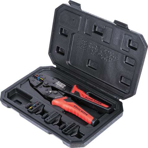 Klein 3000CRKIT Ratcheting Crimper Set - Ace Tool Group - Klein