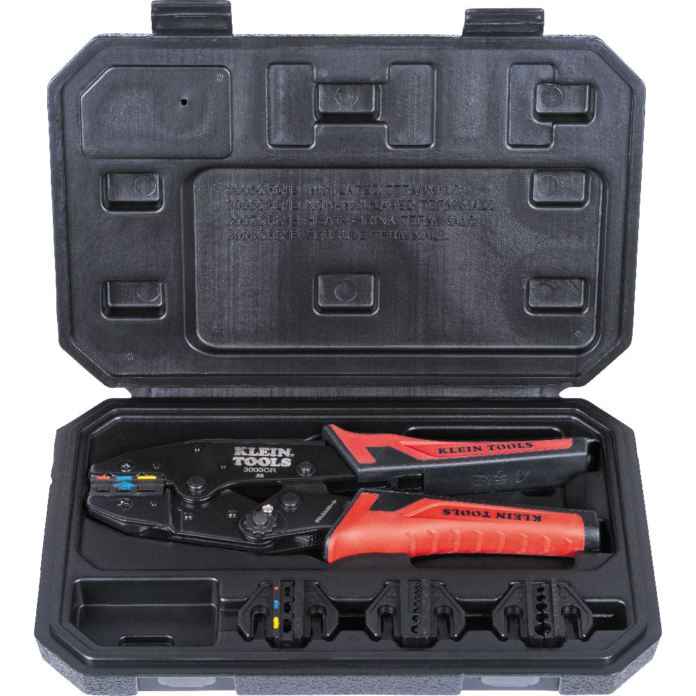 Klein 3000CRKIT Ratcheting Crimper Set - Ace Tool Group - Klein