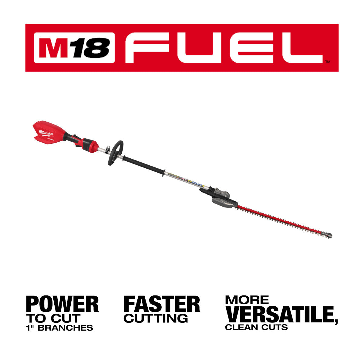 M18 FUEL Pole Articulating Hedge Trimmer - Ace Tool Group - Milwaukee