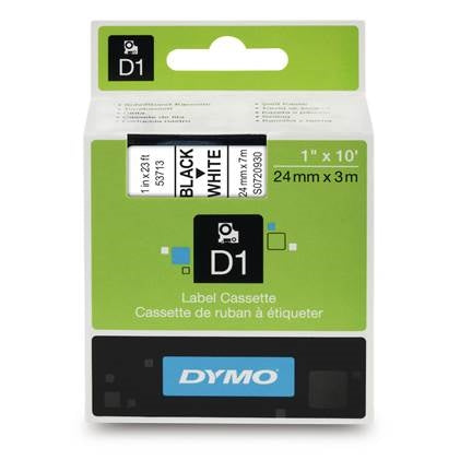 Dymo 53713 Label Maker Tape, 1 in., Black on White - Ace Tool Group - Dymo