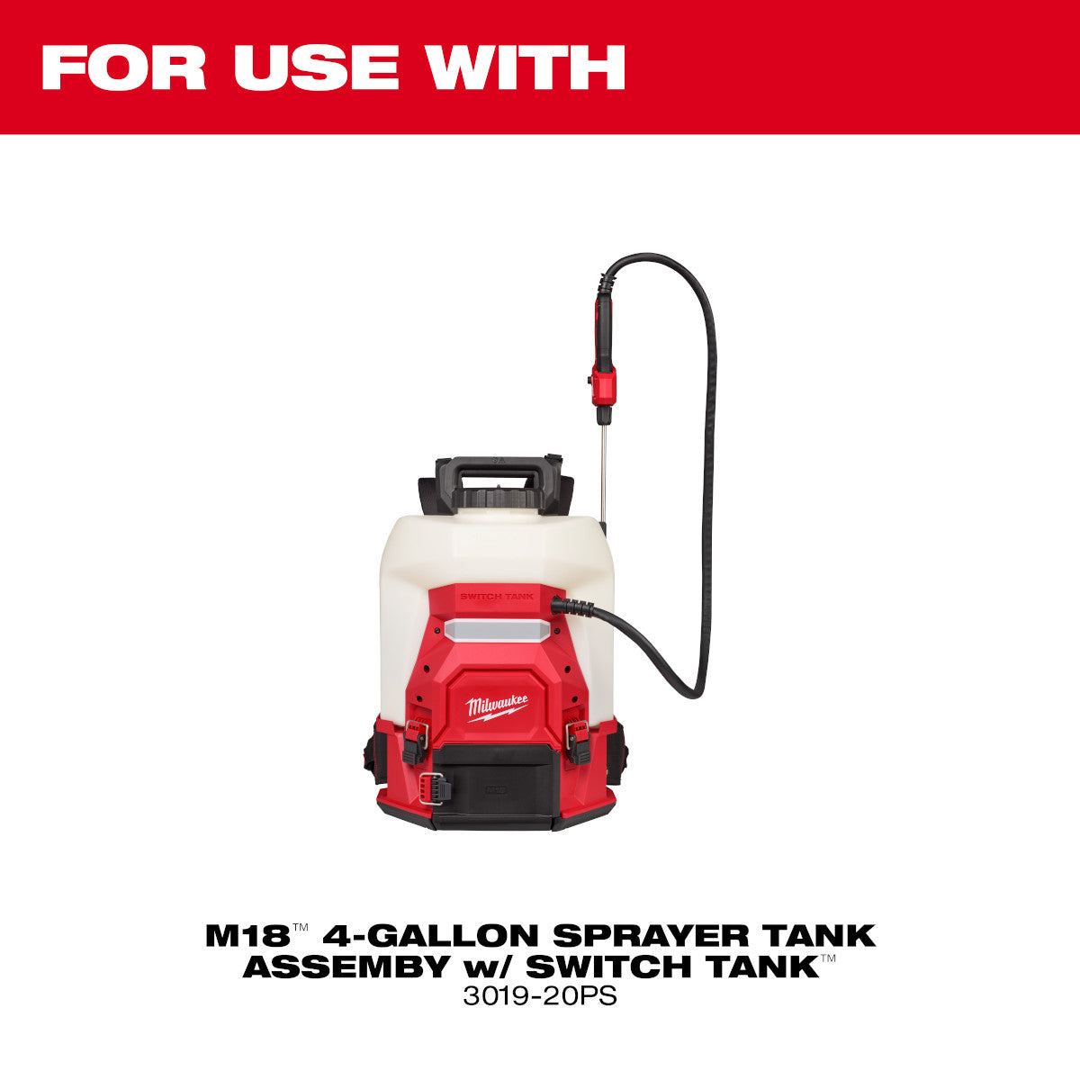 M18 4-Gallon Backpack Sprayer w/ SWITCH TANK (Kit) - Ace Tool Group - Milwaukee