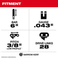 Milwaukee 49-16-2733 6 in. Guide Bar - Ace Tool Group - Milwaukee