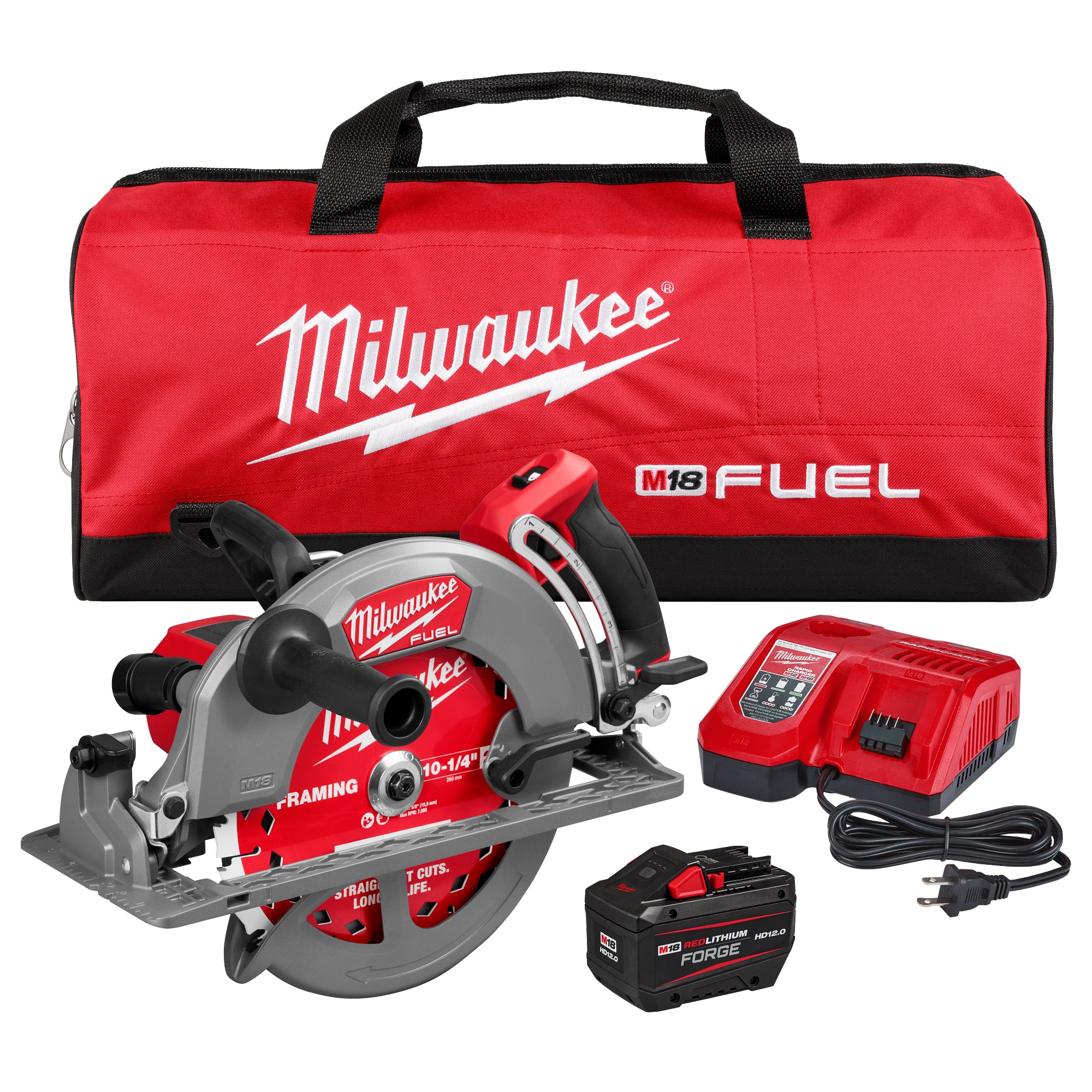 Milwaukee 3026-21HD M18 FUEL™ 10-1/4" Rear Handle Circular Saw Kit - Ace Tool Group - Milwaukee Tool