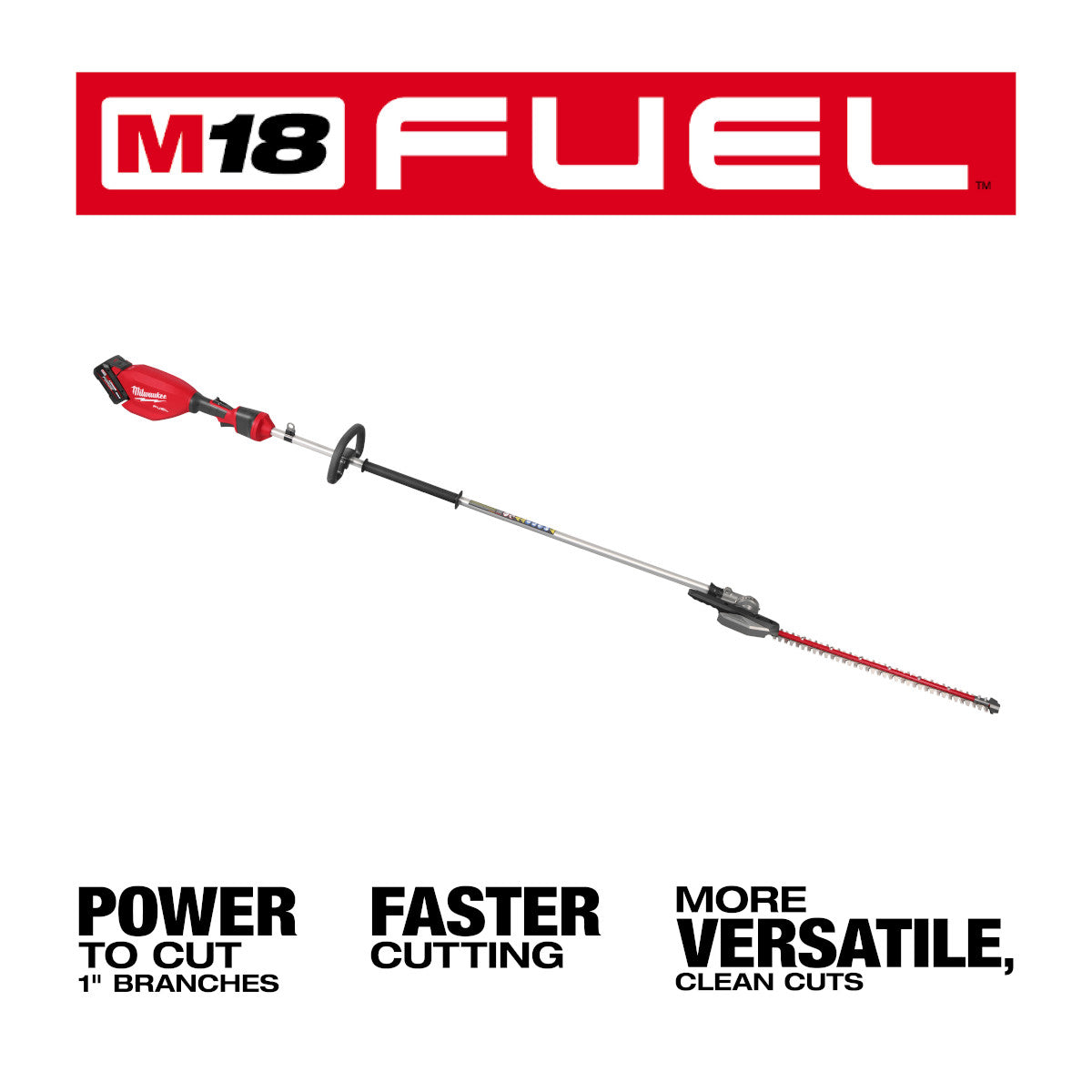M18 FUEL Extended Pole Articulating Hedge Trimmer Kit - Ace Tool Group - Milwaukee