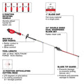 M18 FUEL Extended Pole Articulating Hedge Trimmer Kit - Ace Tool Group - Milwaukee