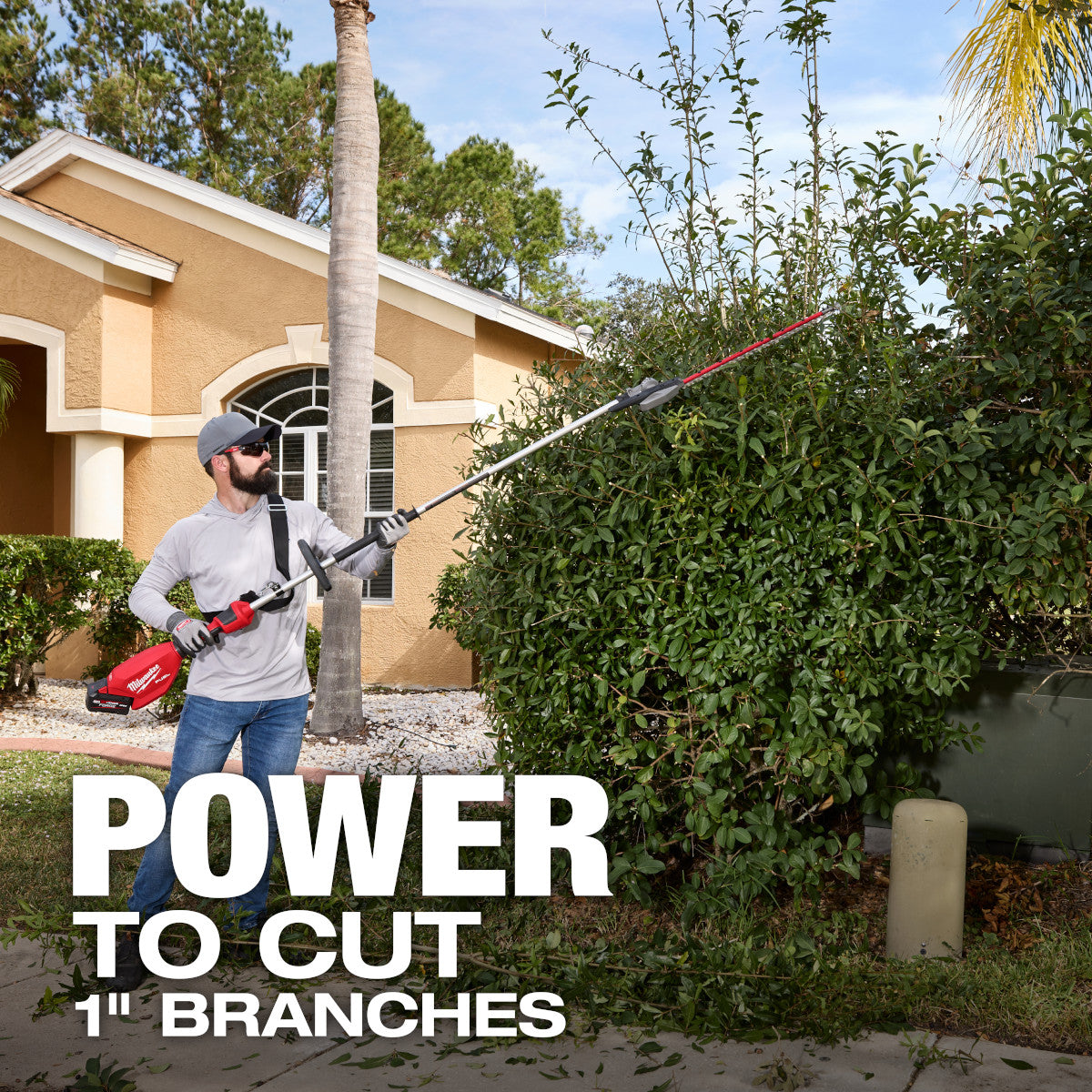 M18 FUEL Extended Pole Articulating Hedge Trimmer Kit - Ace Tool Group - Milwaukee