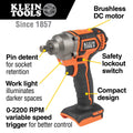 Klein BAT20CW Compact Impact Wrench - Ace Tool Group - Klein
