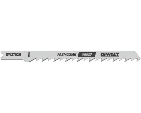 Dewalt Dw3703H Clean Cutting U Shank Wood Cutting Jig Saw Blades 5 Pack - Ace Tool Group - DeWalt