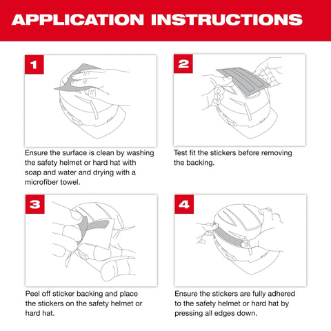 Milwaukee 48-73-4604B 20 Pack 2PC Reflective Strips - Silver - Ace Tool Group - Milwaukee